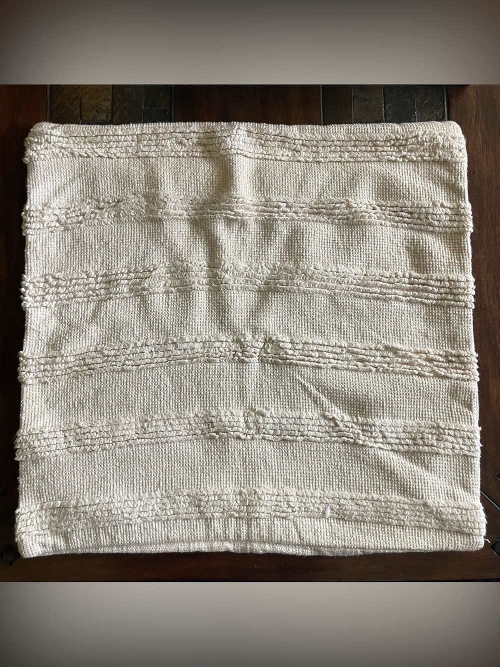 Two Pottery Barn Handwoven Textured Pillow Covers